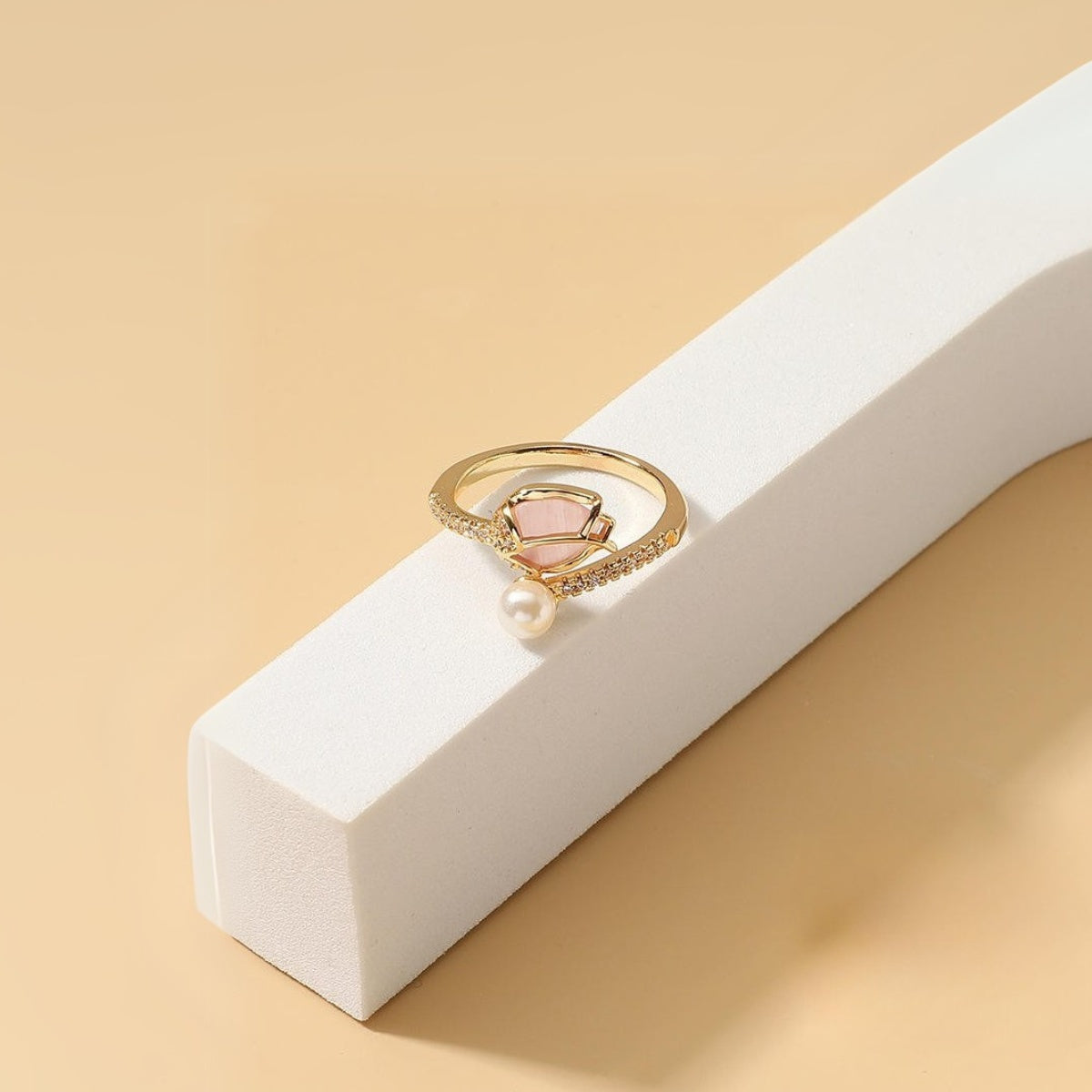 Blossom Pearl Rose Ring