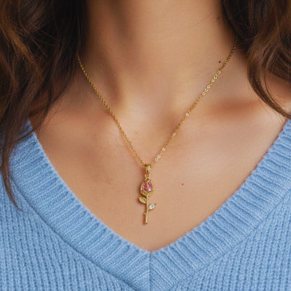 Eternal Bloom Rose Necklace