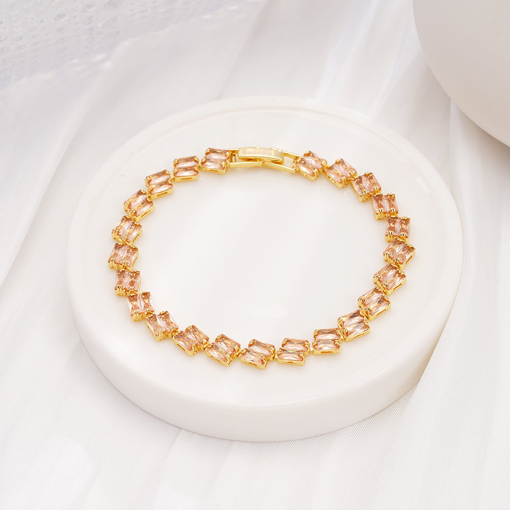 Champagne Prism Tennis Bracelet