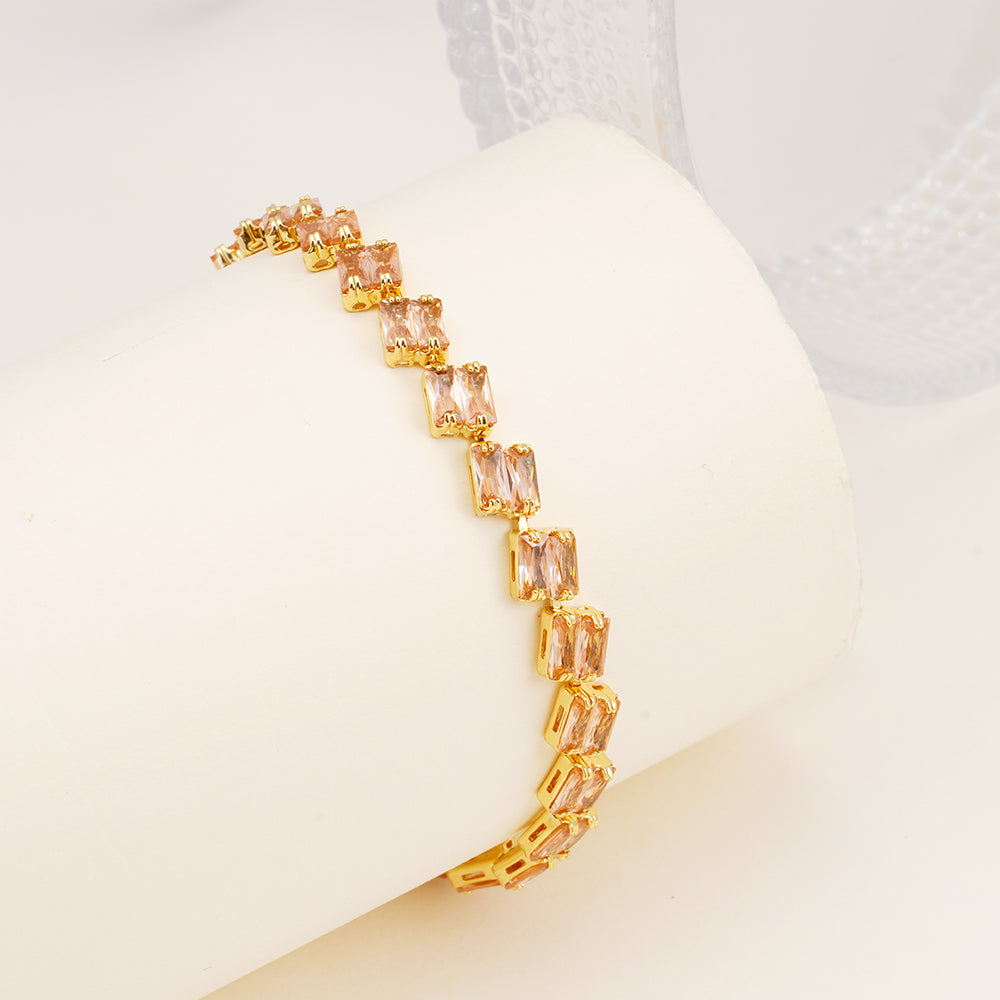 Champagne Prism Tennis Bracelet
