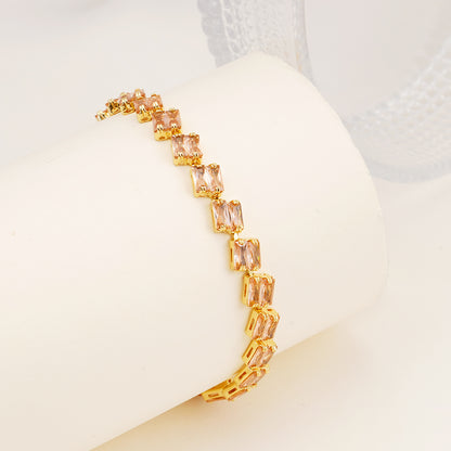 Champagne Prism Tennis Bracelet