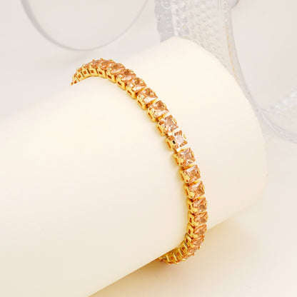 Champagne Crystal Glow Bracelet