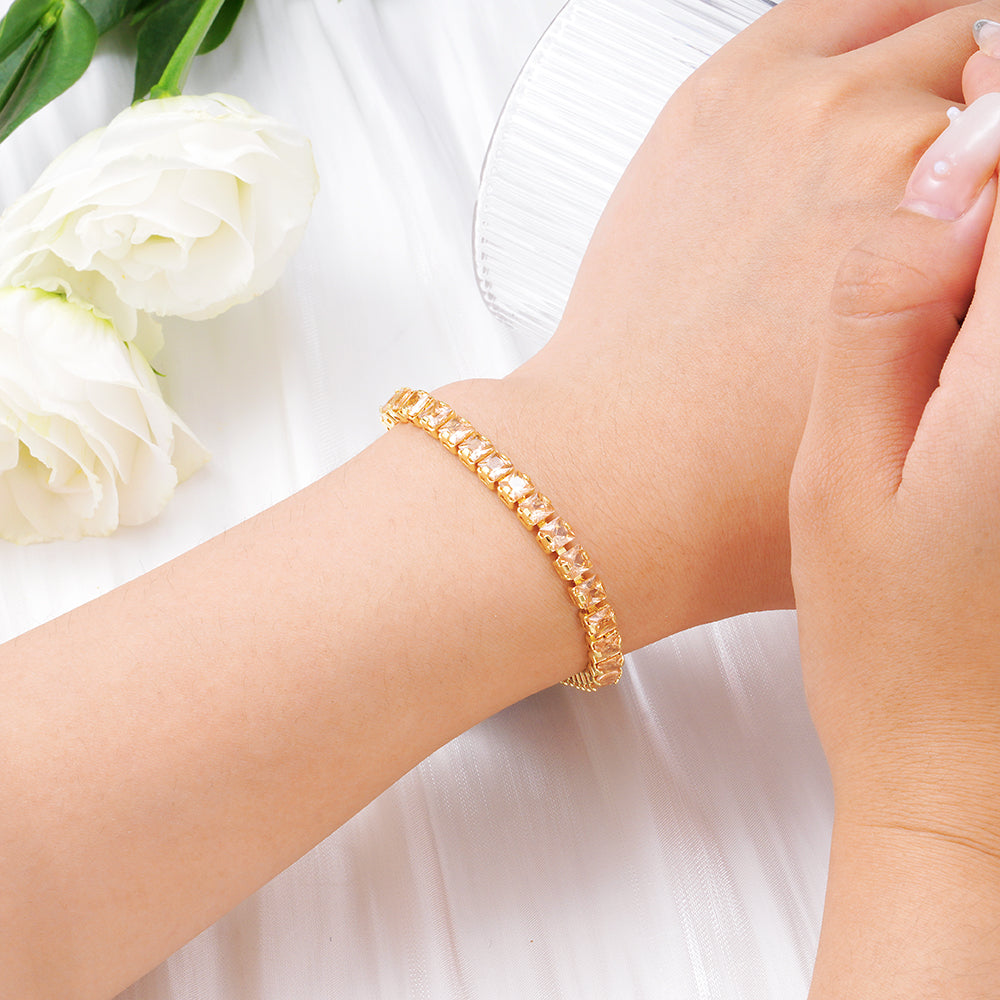 Champagne Crystal Glow Bracelet