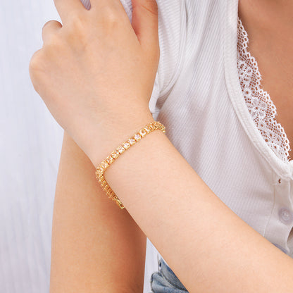 Champagne Crystal Glow Bracelet