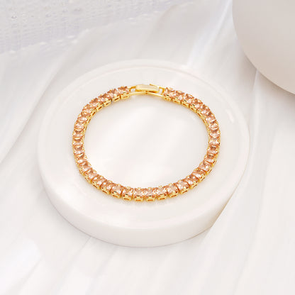 Champagne Crystal Glow Bracelet