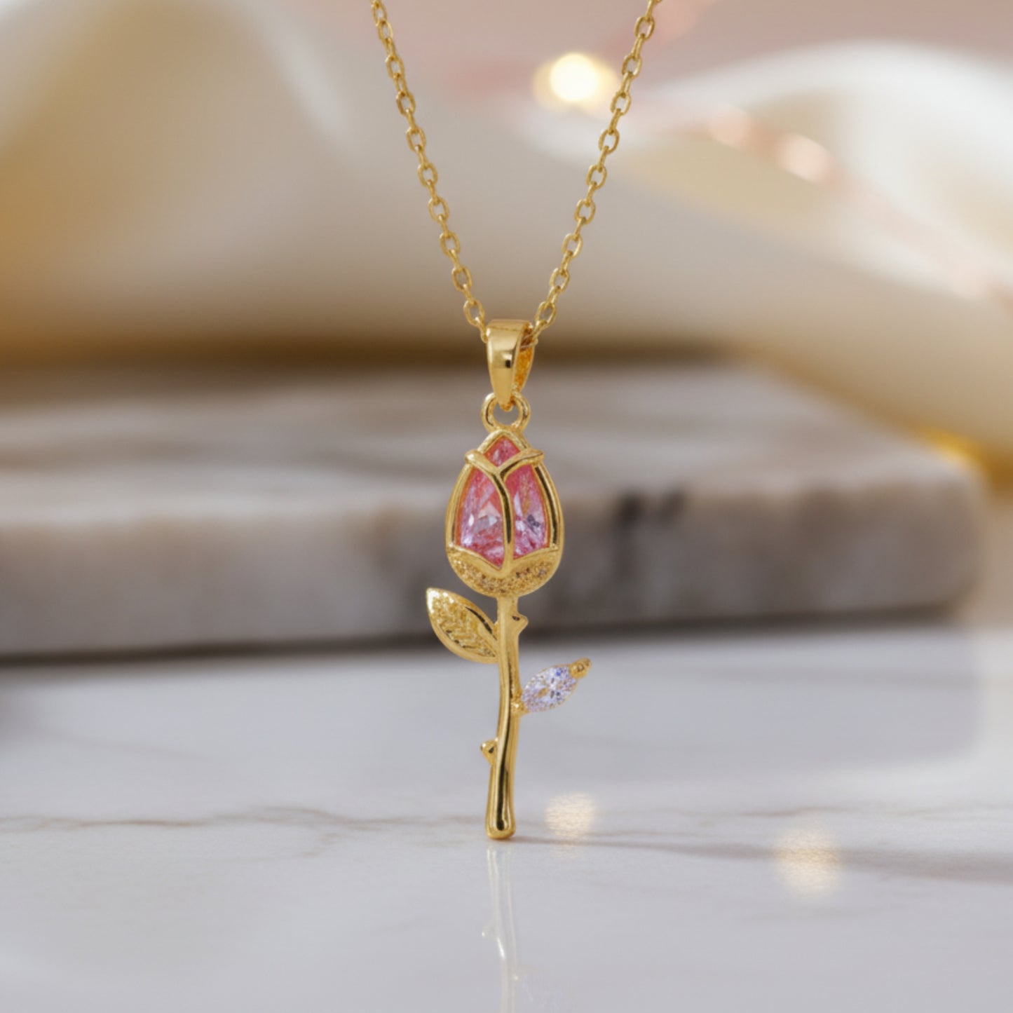 Eternal Bloom Rose Necklace