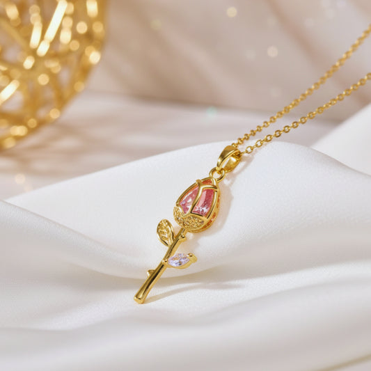 Eternal Bloom Rose Necklace