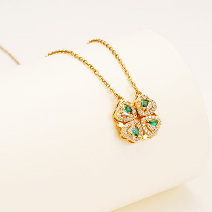 Foldable Clover Multi-Style Necklace