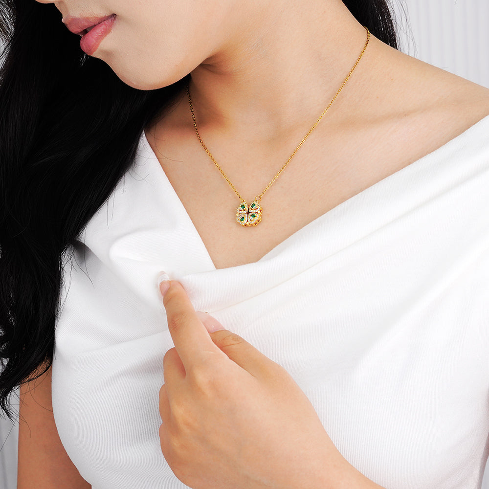 Foldable Clover Multi-Style Necklace