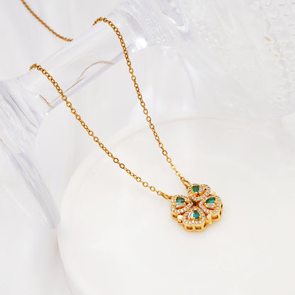 Foldable Clover Multi-Style Necklace