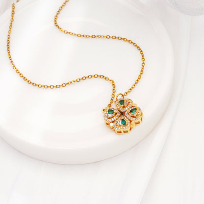 Foldable Clover Multi-Style Necklace