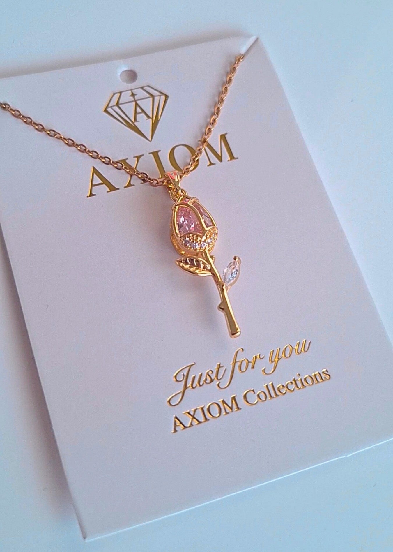 14K Gold Eternal Bloom Rose Necklace