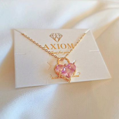 Radiant Locked Heart Necklace
