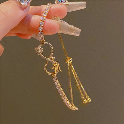 Golden Dove Infinity Love Bracelet