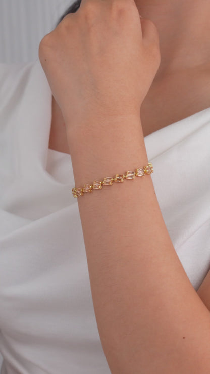 Champagne Prism Tennis Bracelet