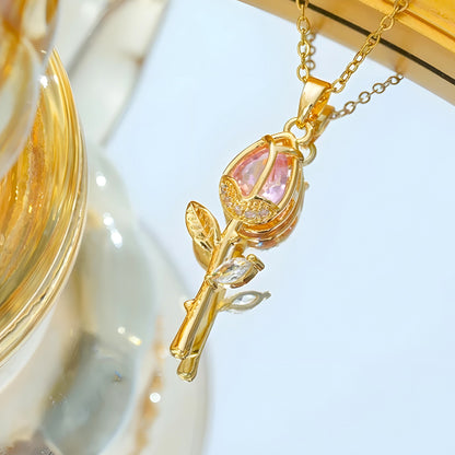Eternal Bloom Rose Necklace